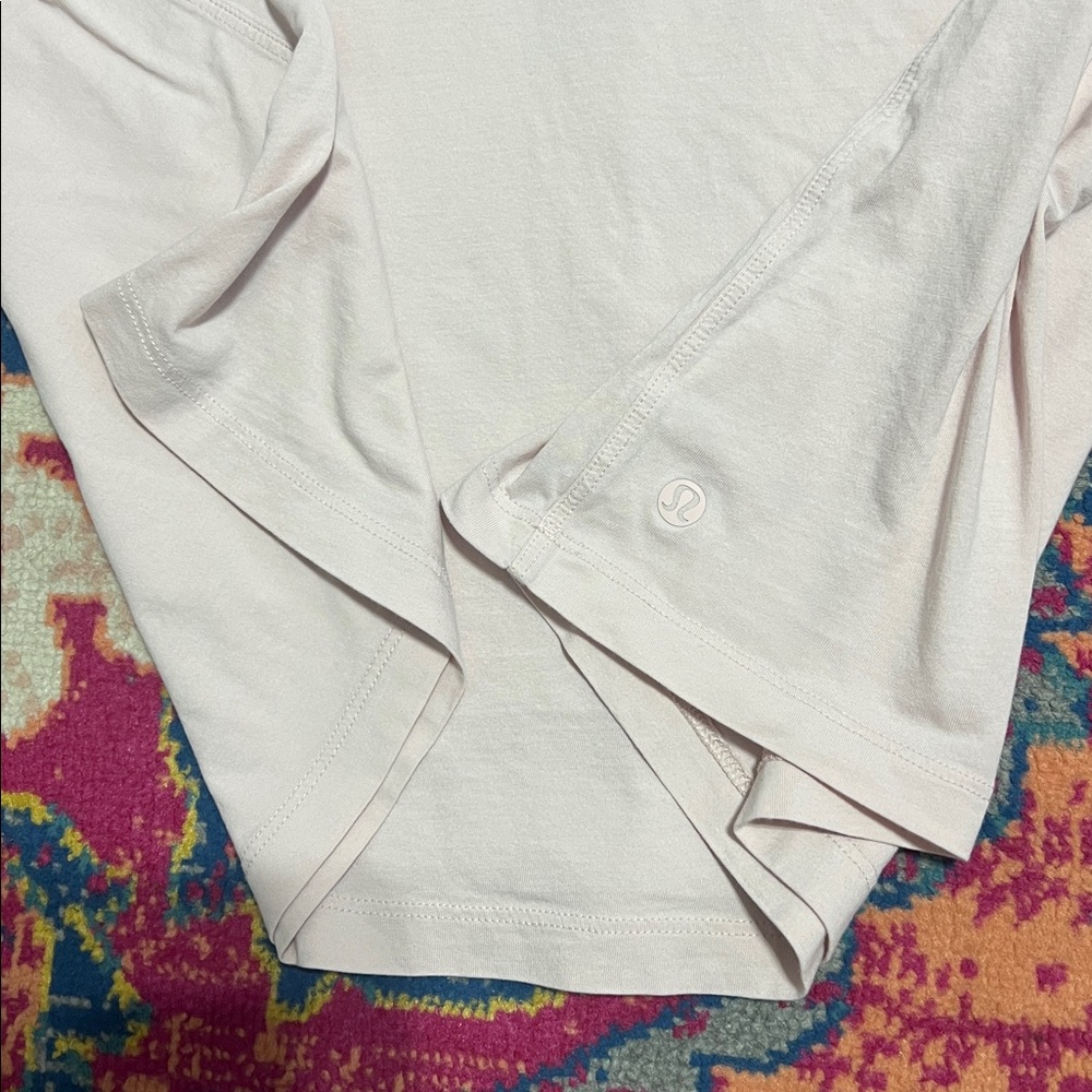 Lululemon All Yours Tee bundle of two pink and grey short sleeve tops size 12 - Picture 4 of 9